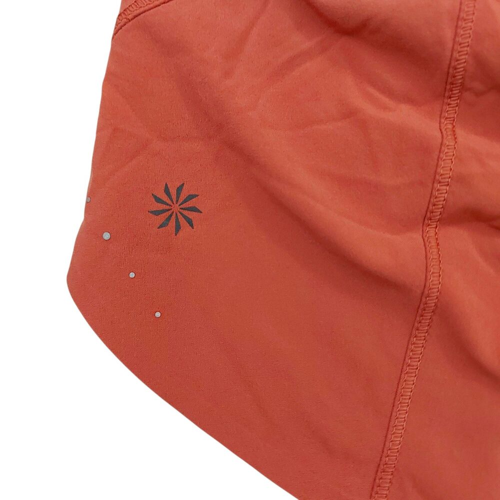 Athleta Run With It 3.5" Short Womens Medium Orange Sports Athletic Training - Picture 8 of 11